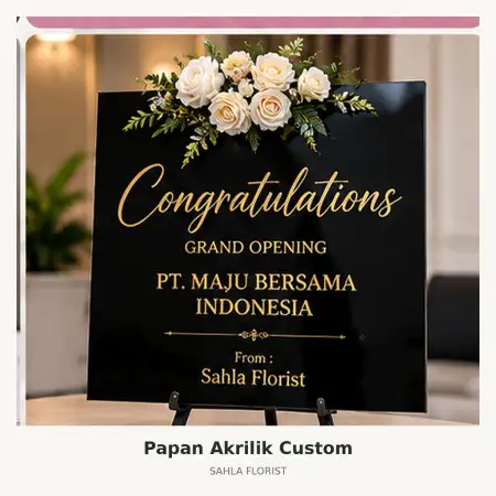 Papan Bunga Akrilik Batamindo Industrial Park
